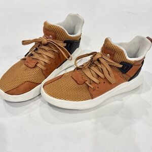 Pajar Men's Comfort Fit brown mesh & leather Sneakers